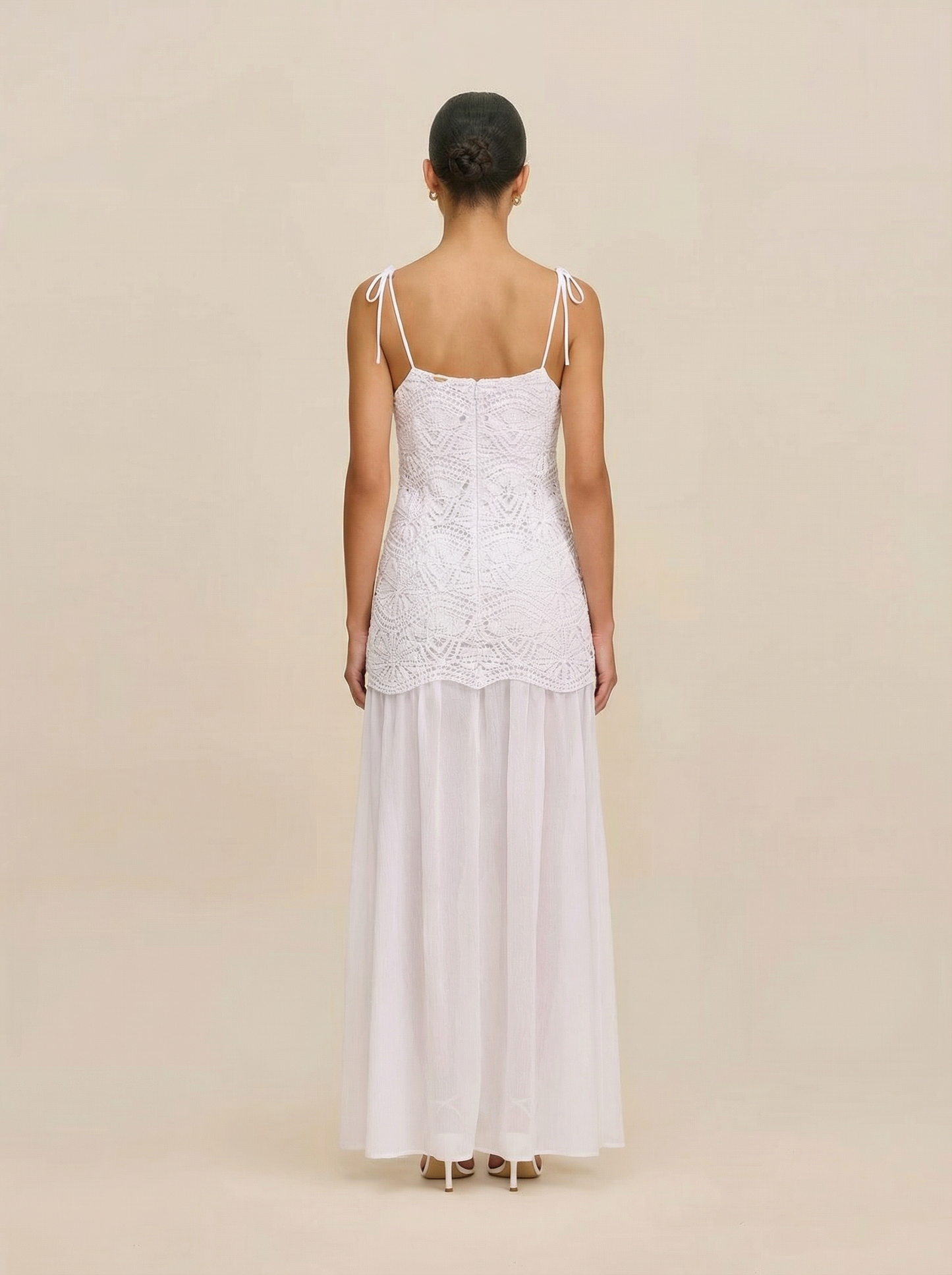 Azure Crochet Dress - White