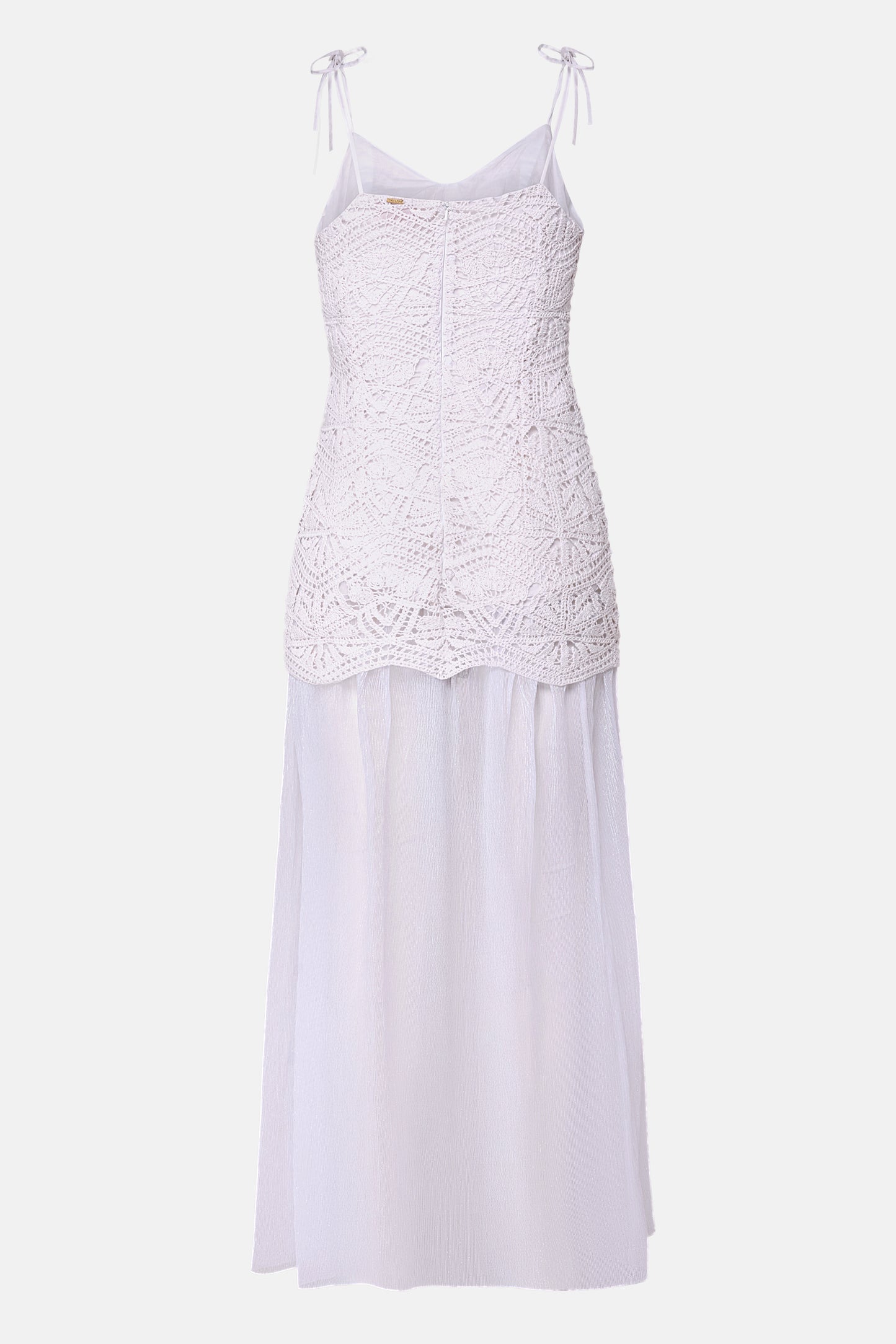 Azure Crochet Dress - White