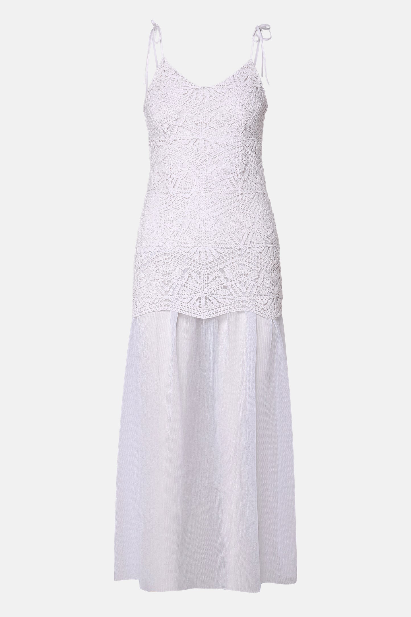 Azure Crochet Dress - White