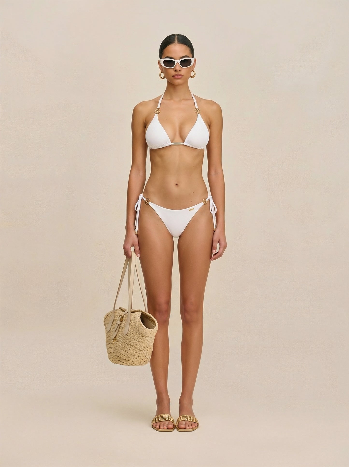Basic Beach Bikini Bottom - Off-White